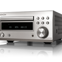 Denon D-M41 DAB+ (srebrny-wiśniowy). Mini zestaw stereo. - 2