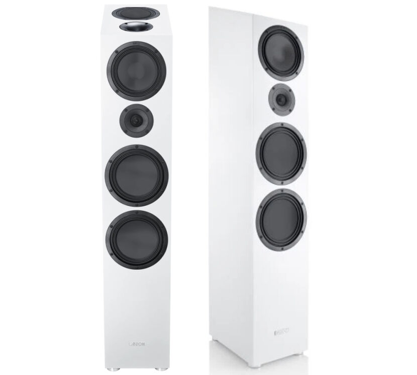 Canton GLE 90 AR S2 (biały). Kolumna podłogowa z Atmos.