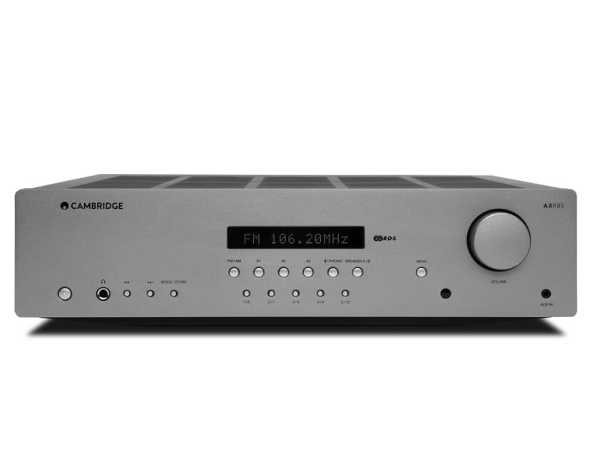 Cambridge Audio AXR85 (grey). Amplituner stereo z radiem FM.