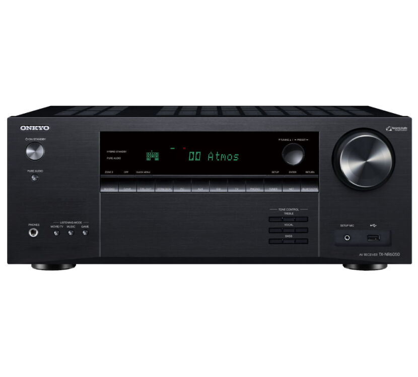 Onkyo TX-NR6050 (czarny). Amplituner kina domowego.