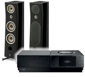 Focal Kanta N°2 (black hg - black mat), Naim Uniti Nova Power Edition. Zestaw stereo.