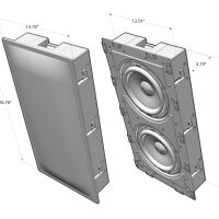 SVS 3000 IN-WALL DUAL SUBWOOFER SYSTEM. Subwoofer ścienny. - 5