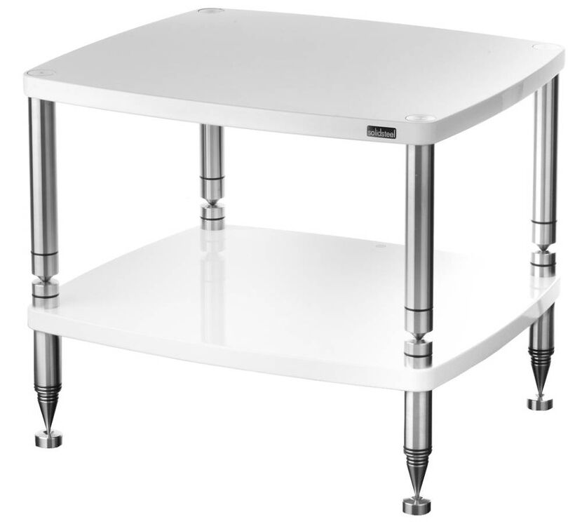 Solidsteel HF-2 (biały połysk). Stolik audio.