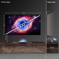 Hisense 4K Smart Laser TV 100L9HD. Projektor z ekranem ramowym. - 2