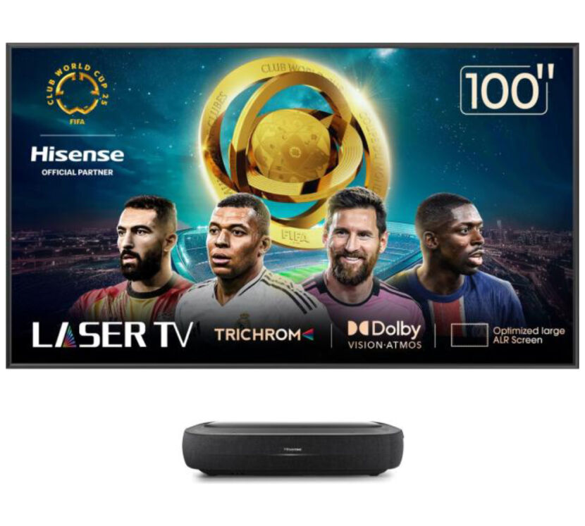 Hisense 4K Smart Laser TV 100L9HD. Projektor z ekranem ramowym.