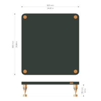 Solidsteel HP-A (czarny). Stolik audio pod wzmacniacz. - 2