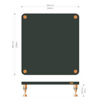 Solidsteel HP-A (czarny). Stolik audio pod wzmacniacz. - 2