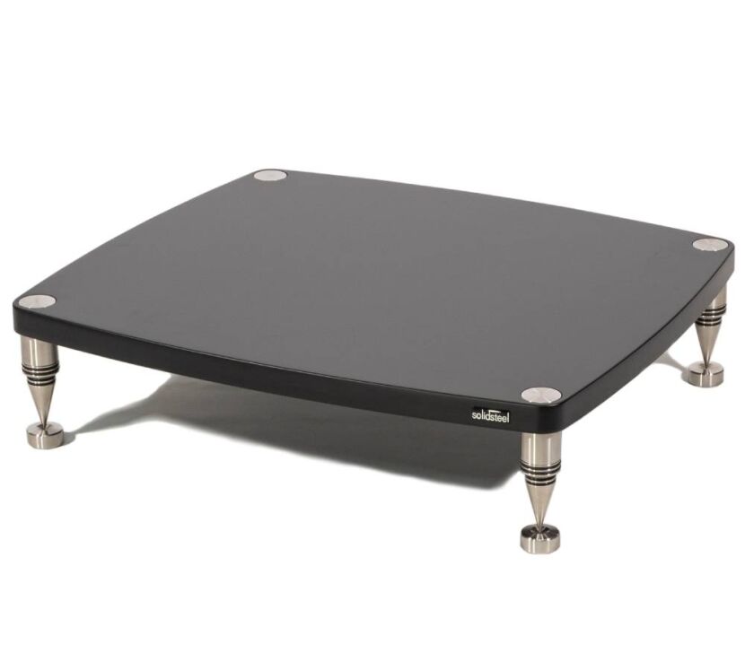 Solidsteel HF-C (czarny). Stolik audio pod wzmacniacz.