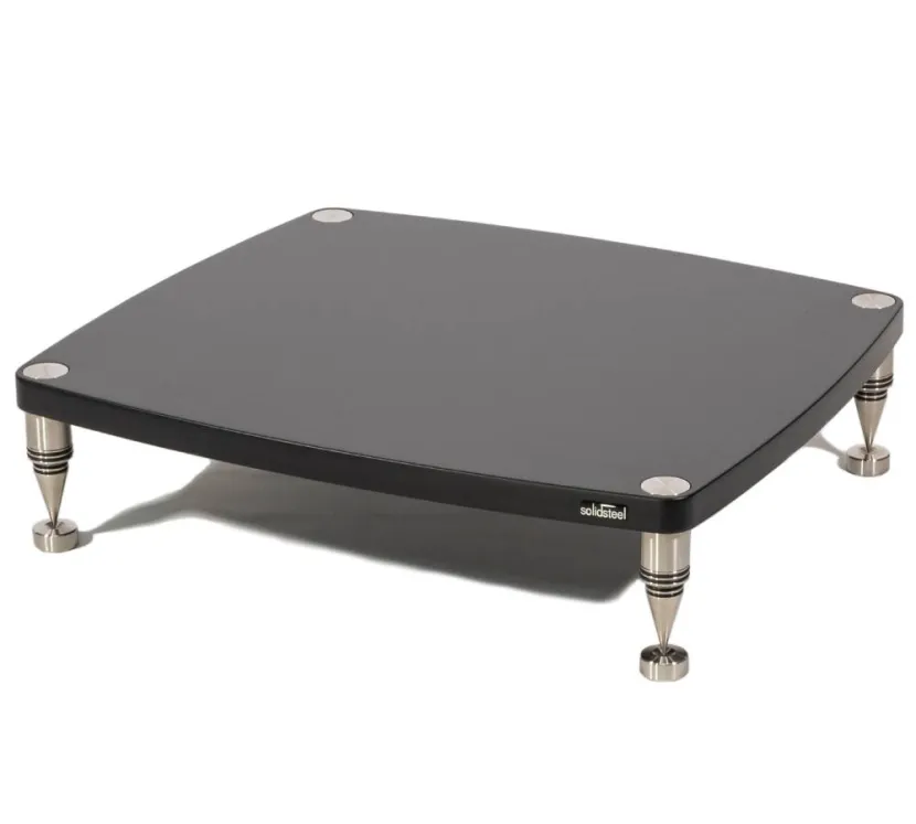 Solidsteel HF-C (czarny). Stolik audio pod wzmacniacz.