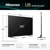 Hisense Smart TV 100U8Q. Telewizor ULED 100