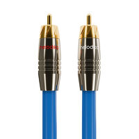 Melodika SB2R15 Sky Blue. Interkonekt audio RCA (2x1.5m). - 5